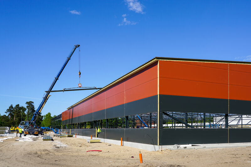 Montaż płyt warstwowych - realizacja 3